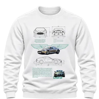 Aston Martin DBS технически план върху Блуза