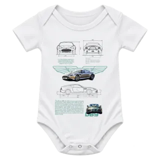 Aston Martin DBS технически план върху Боди