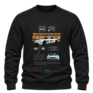 Mercedes AMG GT3 състезателна визия върху Блуза