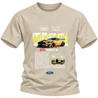Ford Mustang Muscle Car върху Тениска