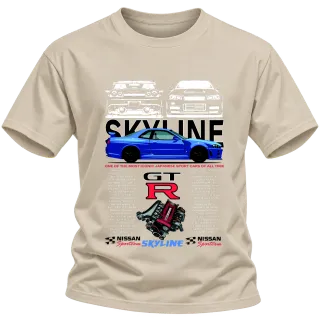 Nissan Skyline GT-R върху Тениска