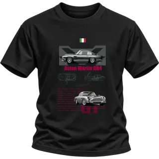 Aston Martin DB4 класика върху Тениска