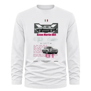Aston Martin DB4 класика върху Тениска с дълъг ръкав