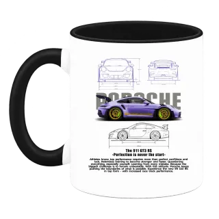 Porsche 911 GT3 RS Виолетов върху Чаша