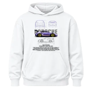 Porsche 911 GT3 RS Виолетов върху Худи