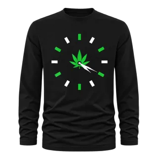 4:20 върху Тениска с дълъг ръкав