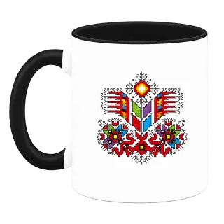Българска шевица „Дърво на живота“ върху Чаша