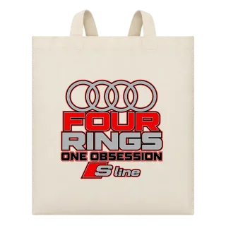 Audi Four Rings One Obsession върху Чанта