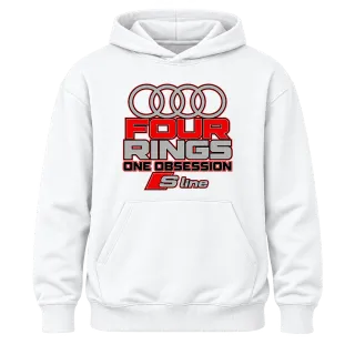 Audi Four Rings One Obsession върху Худи