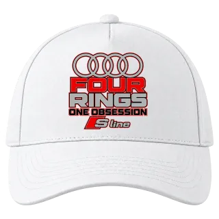 Audi Four Rings One Obsession върху Шапка