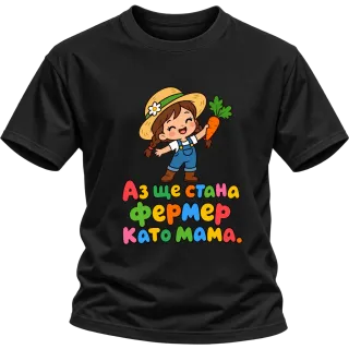 Аз ще стана фермер като мама върху Тениска