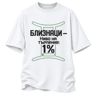 Близнаци с ниво на търпение 1% върху Овърсайз