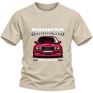 BMW Bimmers Respect Your Elders върху Тениска