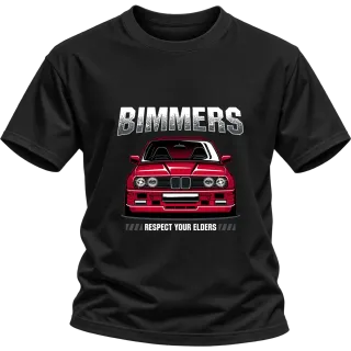 BMW Bimmers Respect Your Elders върху Тениска
