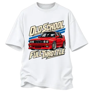 BMW E30 Old School Full Throttle върху Овърсайз
