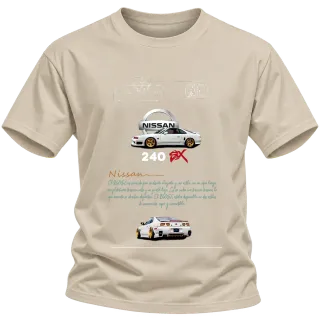 Nissan 240SX с ниска стойка върху Тениска