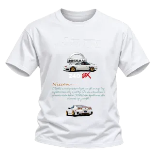 Nissan 240SX с ниска стойка върху Тениска