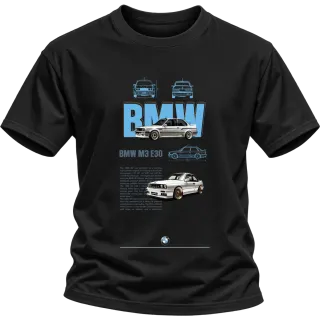 BMW M3 E30 класика върху Тениска