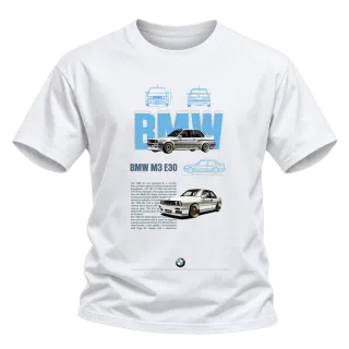 BMW M3 E30 класика върху Тениска