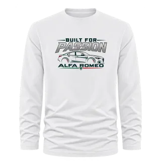 Built for Passion Alfa Romeo върху Тениска с дълъг ръкав