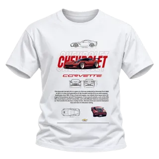Chevrolet Corvette класика върху Тениска