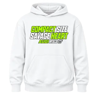 Compact Size Savage Heart Audi RS3 върху Худи