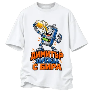 Димитър зарежда с бира върху Овърсайз