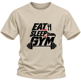 fat sleep gym върху Тениска