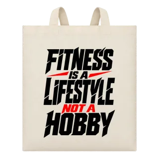 finess is a lifestyle not a hobby върху Чанта
