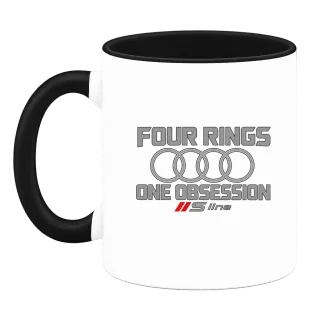 Four Rings One Obsession Audi върху Чаша
