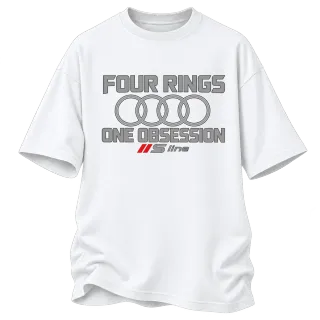 Four Rings One Obsession Audi върху Овърсайз