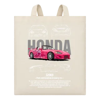 Honda S2000 в розово върху Чанта