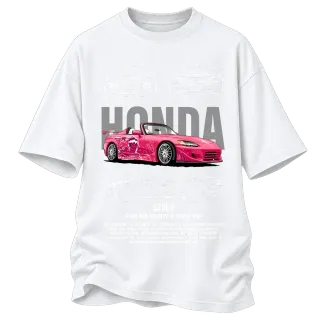 Honda S2000 в розово върху Овърсайз