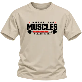 installing muscles please wait... върху Тениска