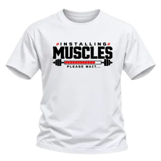 installing muscles please wait... върху Тениска