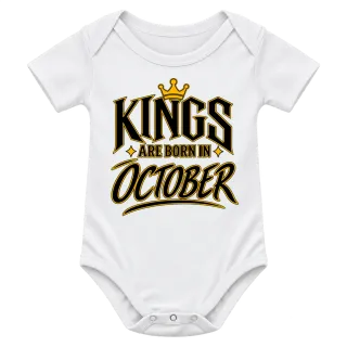 KINGS ARE BORN IN OCTOBER върху Боди
