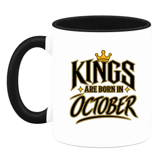 KINGS ARE BORN IN OCTOBER върху Чаша