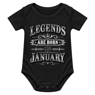LEGENDS ARE BORN IN JANUARY върху Боди