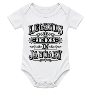 LEGENDS ARE BORN IN JANUARY върху Боди