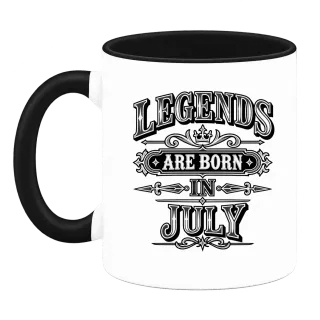LEGENDS ARE BORN IN JULY върху Чаша