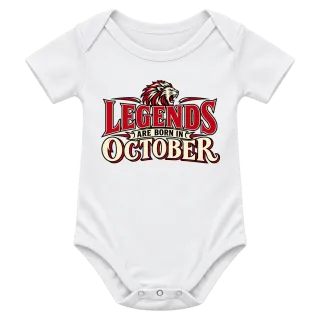 LEGENDS ARE BORN IN OCTOBER върху Боди