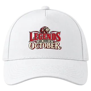 LEGENDS ARE BORN IN OCTOBER върху Шапка