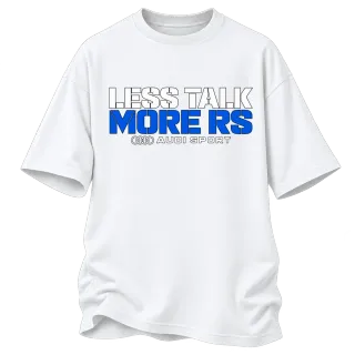 Less Talk More RS Audi Sport върху Овърсайз