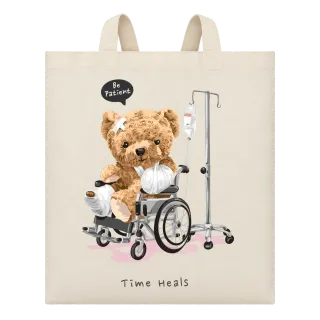 Мече Be Patient Time Heals върху Чанта