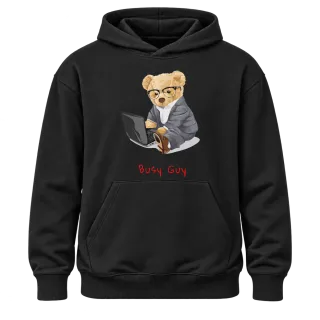 Мече Busy Guy върху Худи