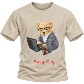 Мече Busy Guy върху Тениска