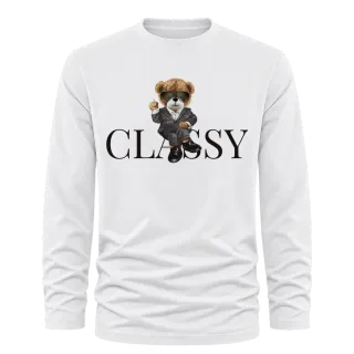 Мече CLASSY върху тениска с дълъг ръкав
