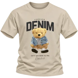 Мече DENIM върху Тениска