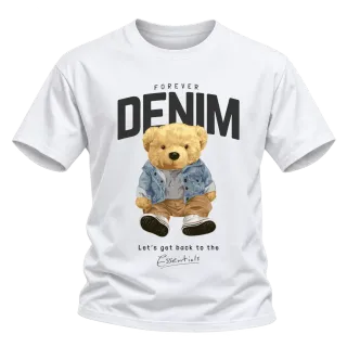 Мече DENIM върху Тениска