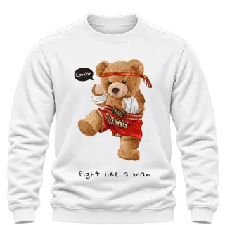 Мече Fight like a man върху Блуза